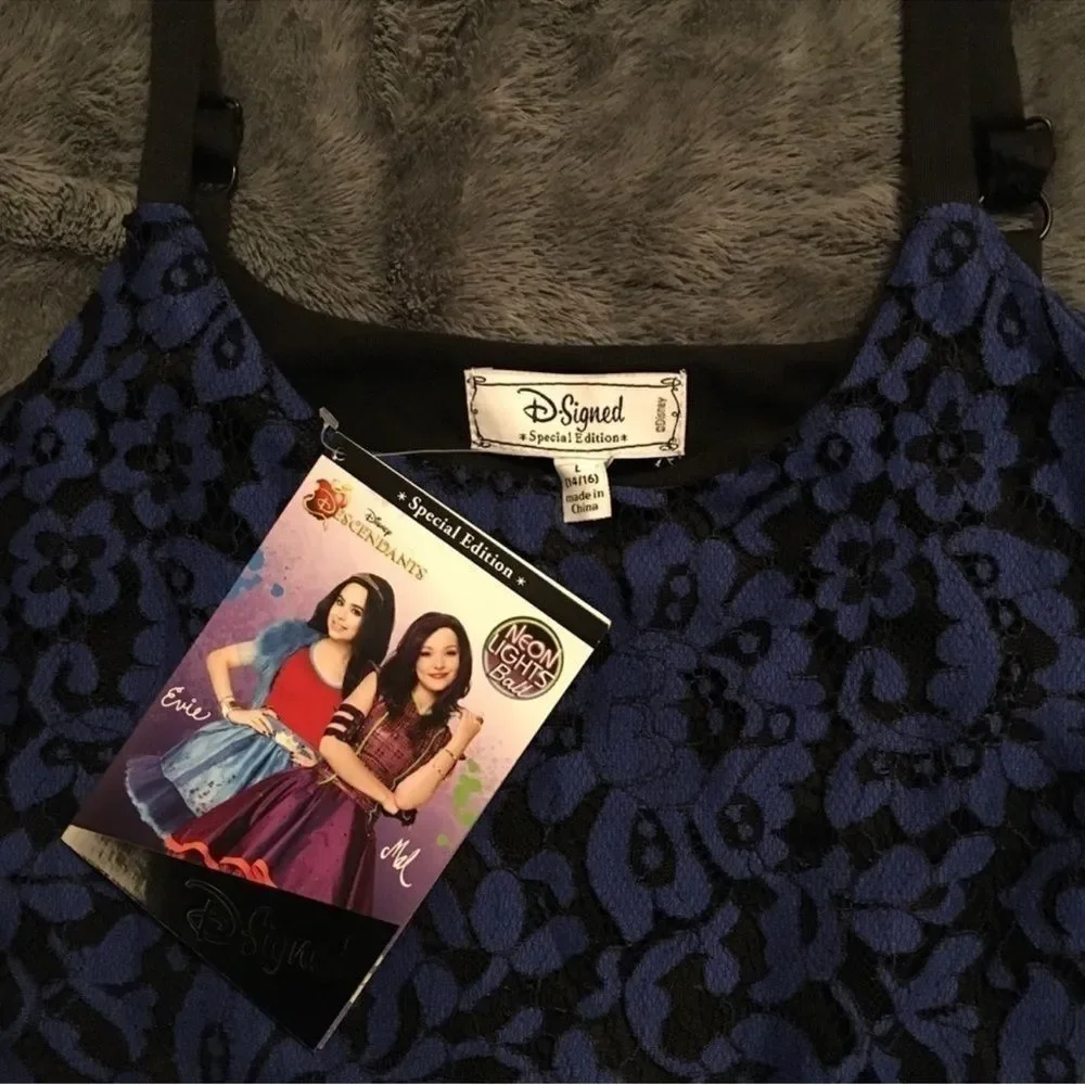 Disney Purple and Black Floral Camisole